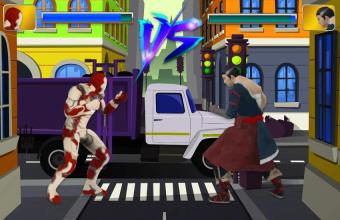 captain superhero fight iron avenger截图1