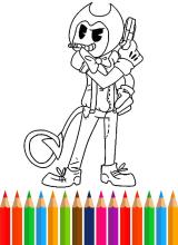 Coloring Bendy Book截图2