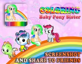 Baby Pony Sister Coloring截图2