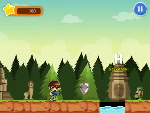 Jungle Run Ben Alien Shooter 10 Obstacle截图2