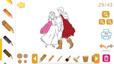 Coloring Book for Disney Princess  for girls game截图2