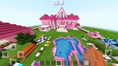 Pink House Pixel craft 2019 Map for Girls截图3