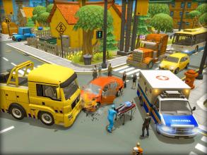 911 Emergency Ambulance Hospital Rescue Mission 3D截图5