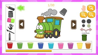 Train Coloring Book截图3