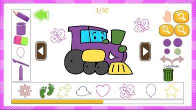 Train Coloring Book截图1