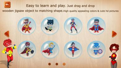 Super Hero Puzzle - Wooden Jigsaw Puzzle截图2