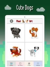 Dogs color by number: Pixel art dog coloring 2019截图4