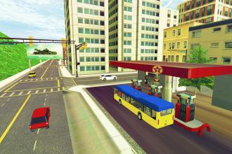 Luxury City Coach Bus Driving Simulator Game 3D截图2