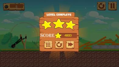 knocks down  slingshots free game截图1