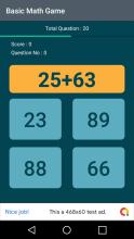 Basic Math: Fast Math Game截图1