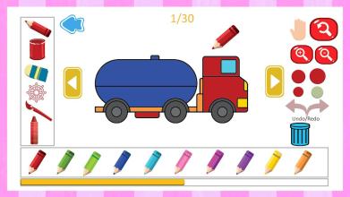 Truck Coloring Book截图2