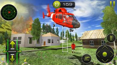 Emergency Helicopter Sim Rescue Helicopter games截图4