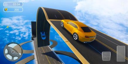 Car Stunts 2019  Tricky Tracks Stunt Car Game截图1