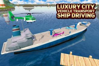 Luxury City Vehicle Transport Ship Driving截图3