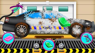 Police Car Wash Cleanup Repair & Design Vehicles截图5