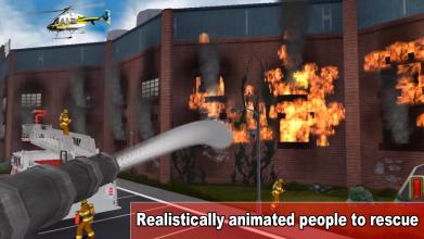 Real Fire Fighter Truck Driving  Emergency Game截图1