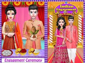 Indian Royal Engagement Rituals & MakeoverDressup截图1