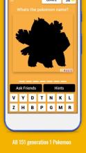 POKEMON QUIZ: Guess all gen 1 Pokemon | unofficial截图4