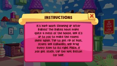 Kids Game: Baby Doll House Cleaning截图2