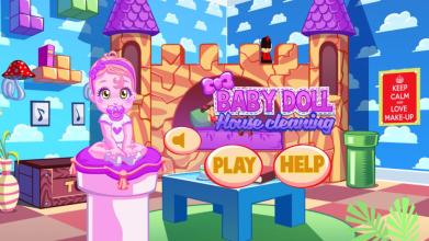 Kids Game: Baby Doll House Cleaning截图3