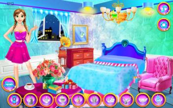 Frozene Room Cleaning  Dress up games for girls截图2