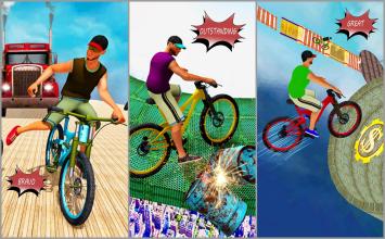 New BMX Stunts Bicycle Race Impossible Track截图2