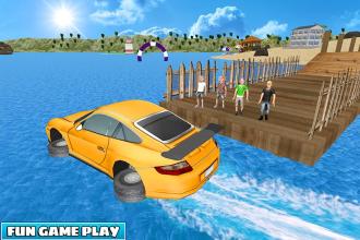 Kids Car Racing: Water Surfer Stunts截图1