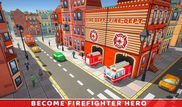 Ambulance Rescue Driving Firefighter Fire Truck截图1