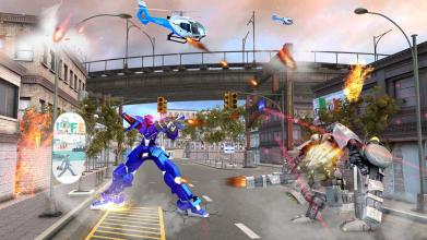 US Police Robot Transform Robot Fighting Games截图3