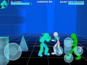 Stickman Neon Warriors Street Fighting截图3