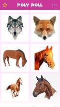 Poly Art Horse Animal 3D Puzzle Roll Polygons Game截图2