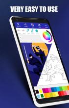 Ninja Coloring Drawing Book Game Super Hero截图5