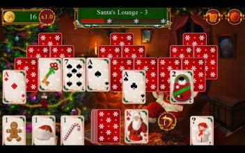 Santa's Christmas Solitaire TriPeaks截图2