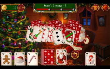 Santa's Christmas Solitaire TriPeaks截图1