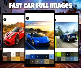 Racing Color By Number: Manga Car Pixel Art截图2