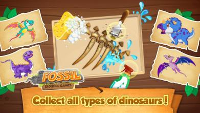 Dig up dinosaur bones Fossil digging games截图2