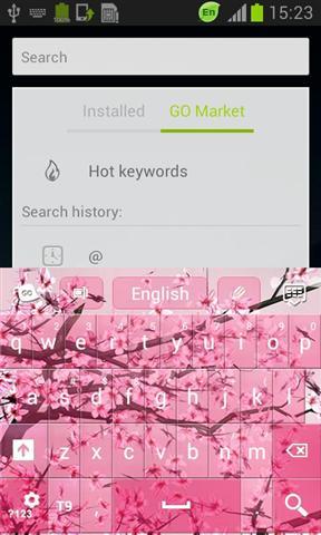 粉红色的樱花GO输入法截图2