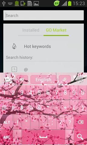 粉红色的樱花GO输入法截图4