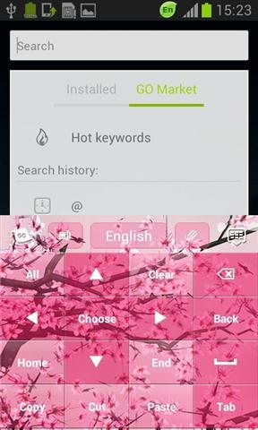 粉红色的樱花GO输入法截图5