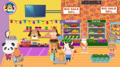 Pretend Pet Supermarket Town Animal Mall Shopping截图5