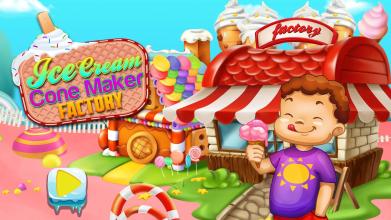 Ice Cream Cone Maker Factory Ice Candy Games截图2