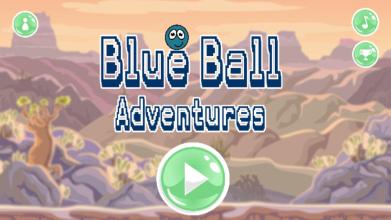 Blue Ball Adventure  Ball in Jungle Adventures截图1