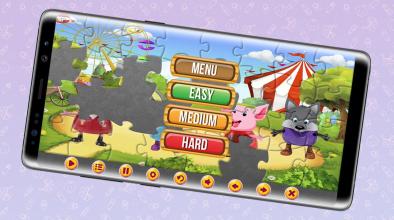 Pepa Pink Pig 3D Jigsaw Puzzle Games截图5