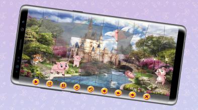 Pepa Pink Pig 3D Jigsaw Puzzle Games截图1