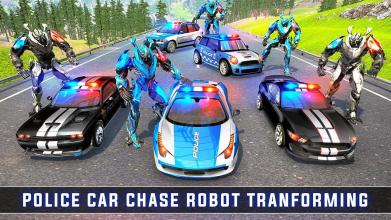 Real Police Car Chase Robot Transforming截图2