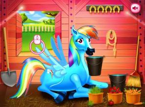 Princess rainbow Pony game截图3