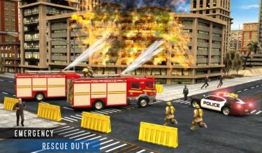 Firefighter Real Robot Transform Firetruck Driving截图3