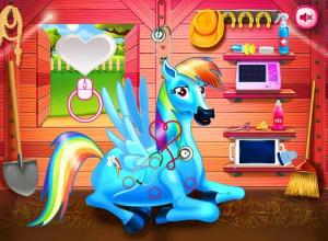 Princess rainbow Pony game截图2