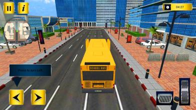 Flying Schoolbus Driving Bus Driving Games截图1