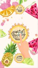 Fresh Fruit & vegetables coloring and drawing book截图2